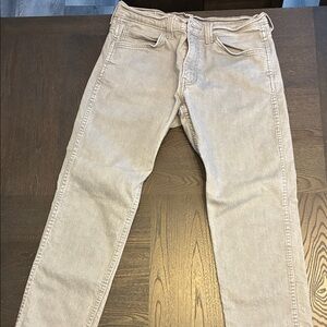 Levi's Men's Light Beige Slim Jeans